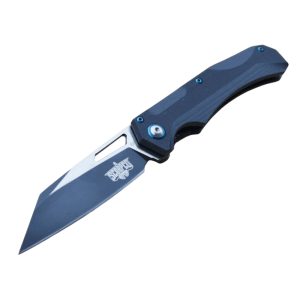 Folding Knife D2 Steel Wharncliffe Blade Knife Ball Bearings Blue WD2BA