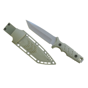 Knife Tactical Survival Full Tang Titanium Coat Pommel Hunting Xtreme Blades Green