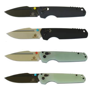SCORPCO Folding Knife Pocket Clip Ultra Smooth & V Sharp AUS-10 Steel Axis Lock