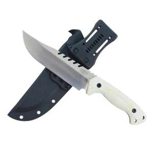 BOWIE Knife 17cm Blade 6mm Thick Full Tang Heavy Duty D2 Steel Kydex L