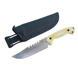 BOWIE Knife 17cm Blade 6mm Thick Full Tang Heavy Duty D2 Steel Kydex P