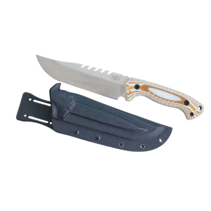 BOWIE Knife 17cm Blade 6mm Thick Full Tang Heavy Duty D2 Steel Kydex Bone