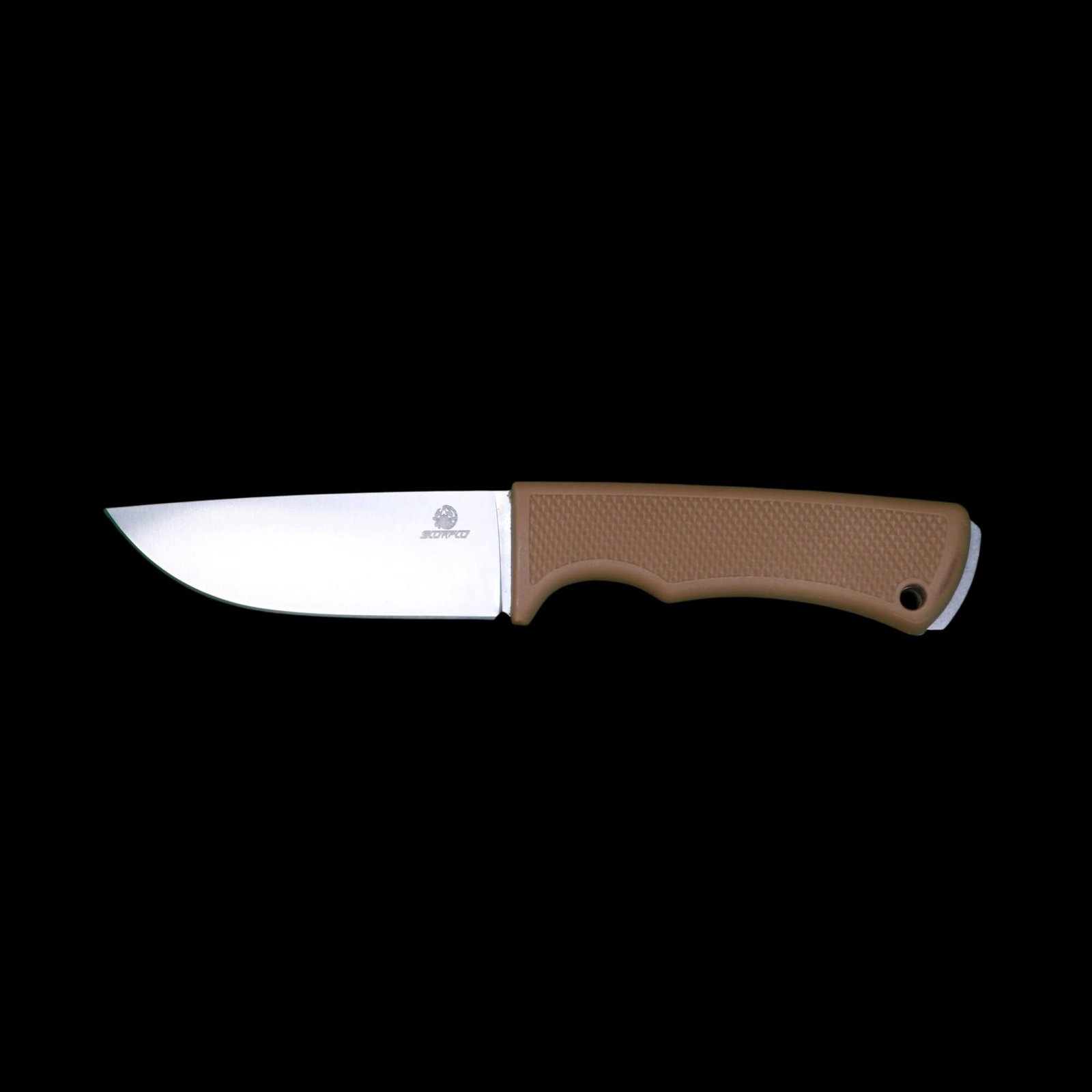 SCORPCO Bush Craft Knife Survival Hunting Camping Razor Sharp Edge 440C Steel Tan - Image 3